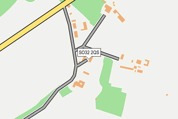 SO32 2QS map - OS OpenMap – Local (Ordnance Survey)