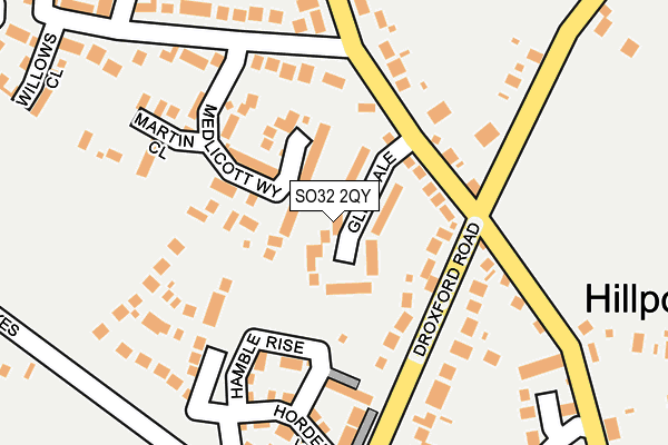 SO32 2QY map - OS OpenMap – Local (Ordnance Survey)