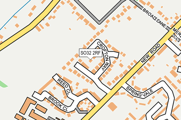 SO32 2RF map - OS OpenMap – Local (Ordnance Survey)