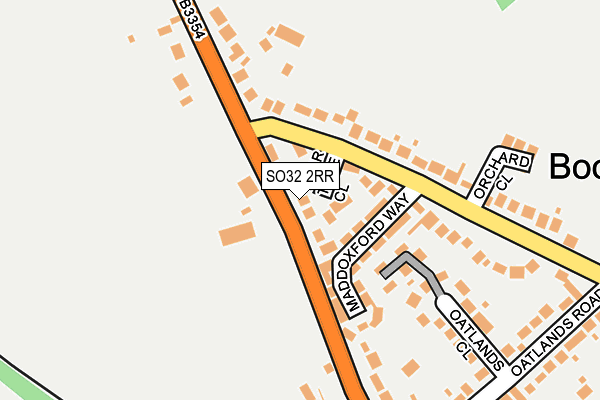 SO32 2RR map - OS OpenMap – Local (Ordnance Survey)