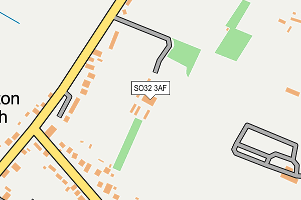 SO32 3AF map - OS OpenMap – Local (Ordnance Survey)