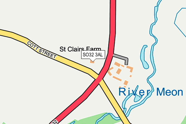 SO32 3AL map - OS OpenMap – Local (Ordnance Survey)