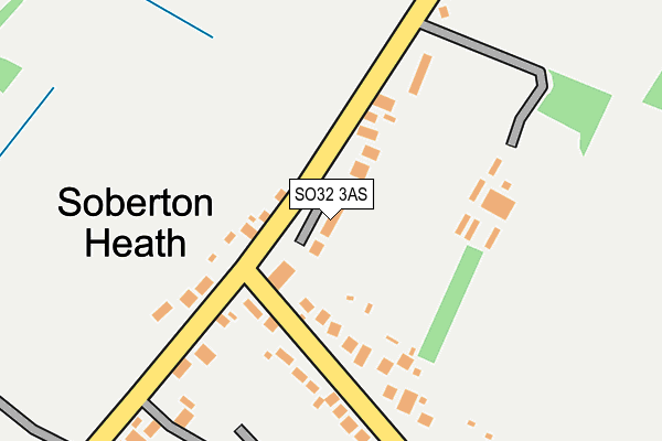 SO32 3AS map - OS OpenMap – Local (Ordnance Survey)