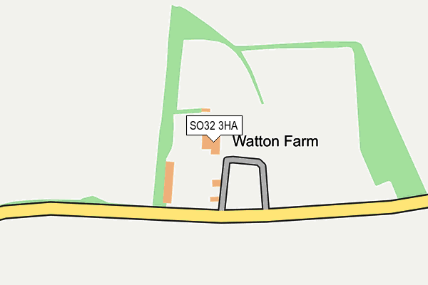 SO32 3HA map - OS OpenMap – Local (Ordnance Survey)