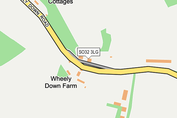 SO32 3LG map - OS OpenMap – Local (Ordnance Survey)