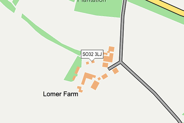 SO32 3LJ map - OS OpenMap – Local (Ordnance Survey)