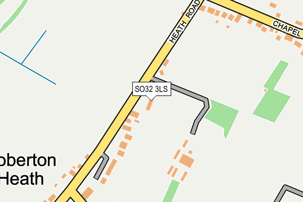 SO32 3LS map - OS OpenMap – Local (Ordnance Survey)