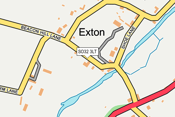 SO32 3LT map - OS OpenMap – Local (Ordnance Survey)