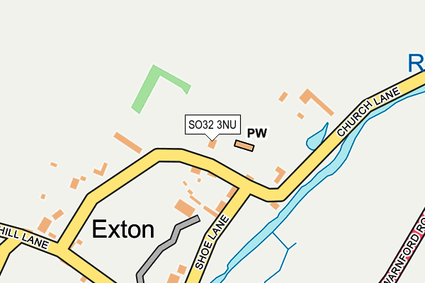 SO32 3NU map - OS OpenMap – Local (Ordnance Survey)