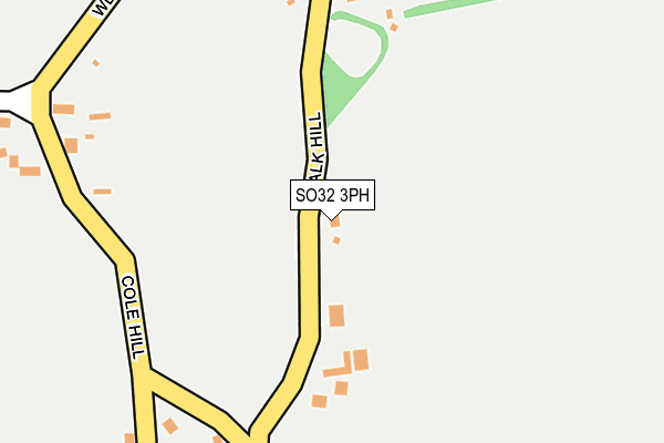 SO32 3PH map - OS OpenMap – Local (Ordnance Survey)