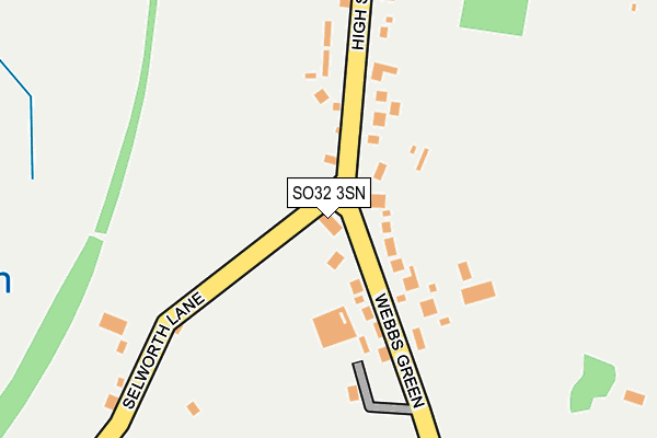 SO32 3SN map - OS OpenMap – Local (Ordnance Survey)