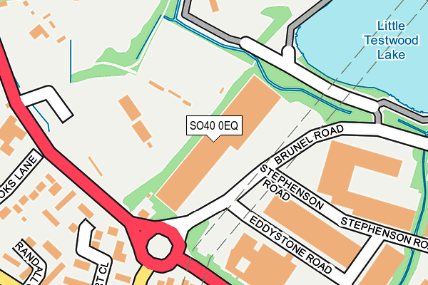 SO40 0EQ map - OS OpenMap – Local (Ordnance Survey)