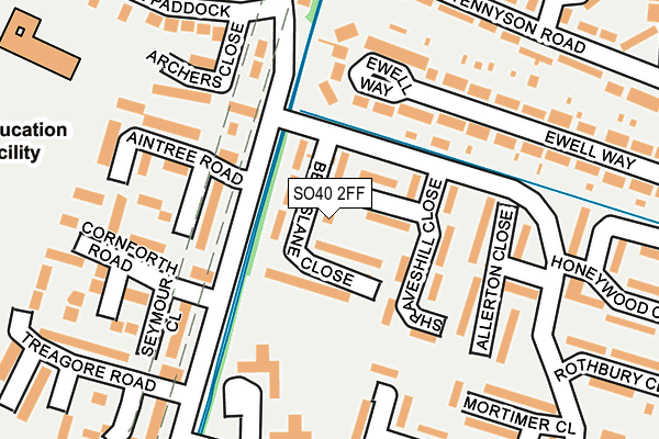 SO40 2FF map - OS OpenMap – Local (Ordnance Survey)