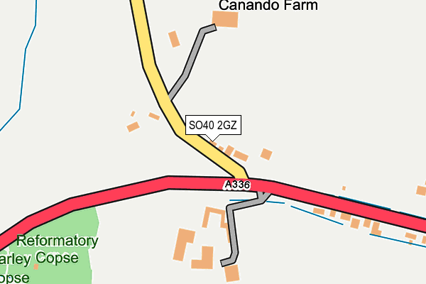 SO40 2GZ map - OS OpenMap – Local (Ordnance Survey)