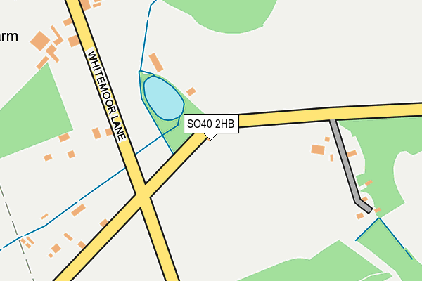 SO40 2HB map - OS OpenMap – Local (Ordnance Survey)