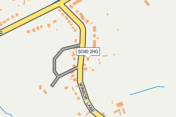SO40 2HG map - OS OpenMap – Local (Ordnance Survey)