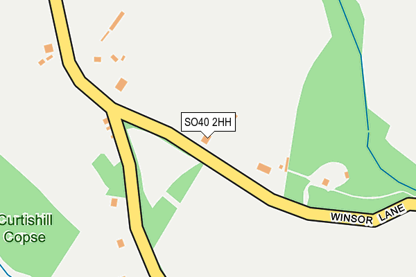 SO40 2HH map - OS OpenMap – Local (Ordnance Survey)