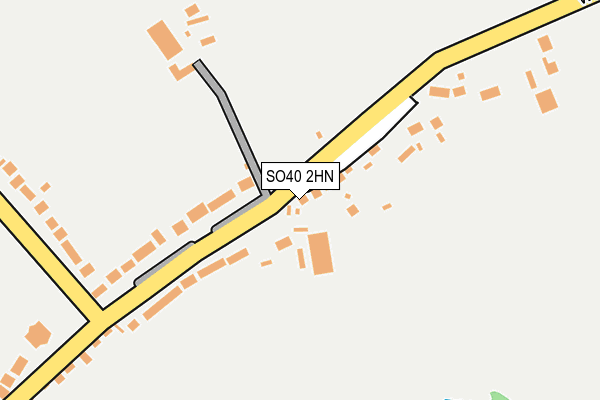SO40 2HN map - OS OpenMap – Local (Ordnance Survey)