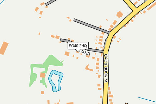 SO40 2HQ map - OS OpenMap – Local (Ordnance Survey)