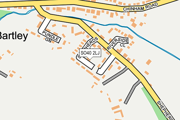 SO40 2LJ map - OS OpenMap – Local (Ordnance Survey)