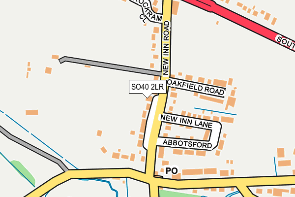 SO40 2LR map - OS OpenMap – Local (Ordnance Survey)