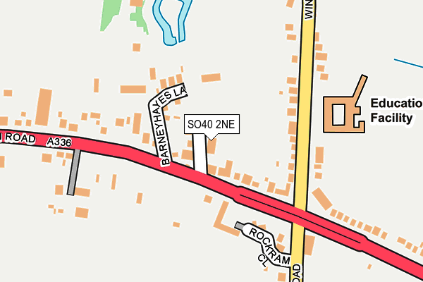 SO40 2NE map - OS OpenMap – Local (Ordnance Survey)