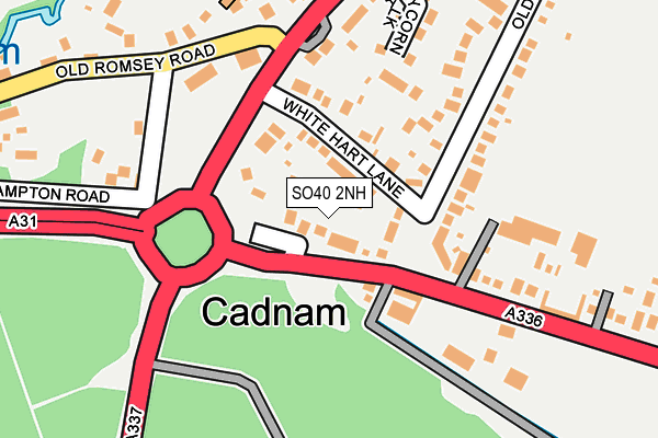 SO40 2NH map - OS OpenMap – Local (Ordnance Survey)