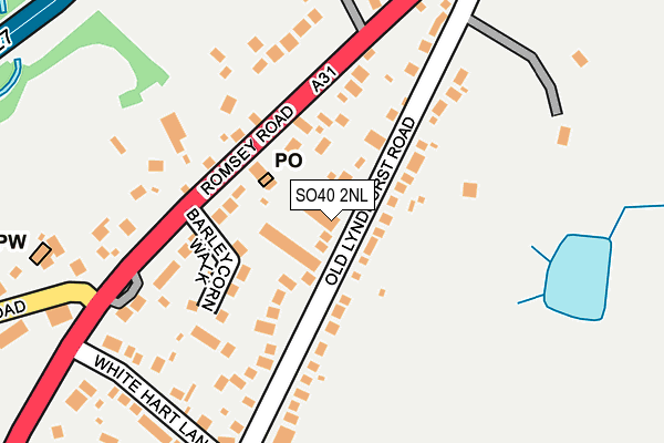 SO40 2NL map - OS OpenMap – Local (Ordnance Survey)
