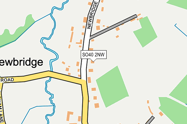 SO40 2NW map - OS OpenMap – Local (Ordnance Survey)