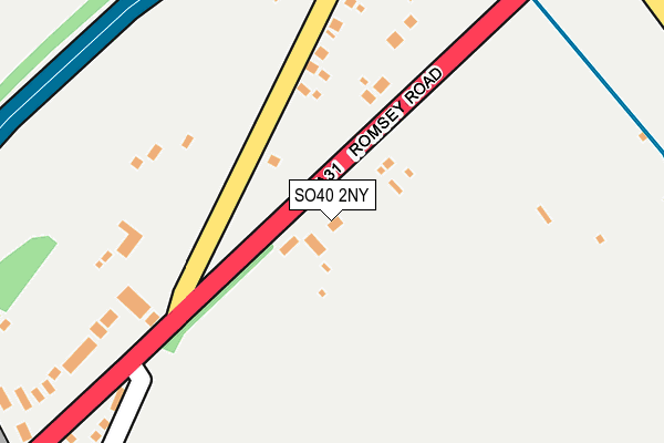 SO40 2NY map - OS OpenMap – Local (Ordnance Survey)