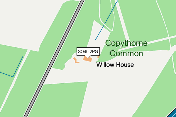 SO40 2PG map - OS OpenMap – Local (Ordnance Survey)