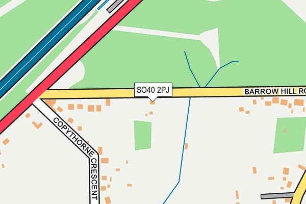 SO40 2PJ map - OS OpenMap – Local (Ordnance Survey)