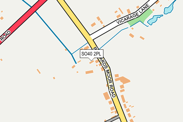 SO40 2PL map - OS OpenMap – Local (Ordnance Survey)
