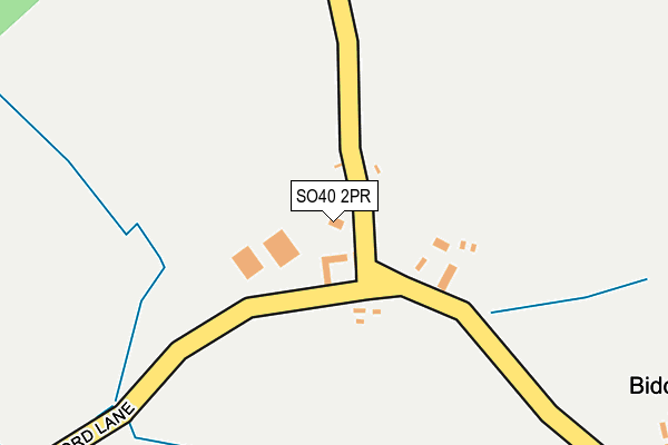 SO40 2PR map - OS OpenMap – Local (Ordnance Survey)