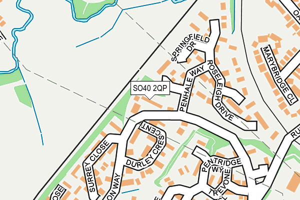 SO40 2QP map - OS OpenMap – Local (Ordnance Survey)