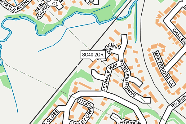 SO40 2QR map - OS OpenMap – Local (Ordnance Survey)