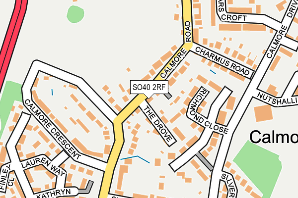 SO40 2RF map - OS OpenMap – Local (Ordnance Survey)