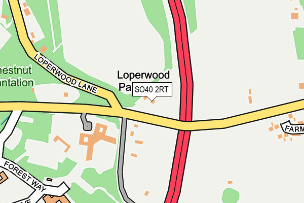 SO40 2RT map - OS OpenMap – Local (Ordnance Survey)