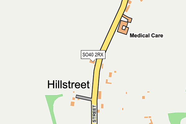 SO40 2RX map - OS OpenMap – Local (Ordnance Survey)