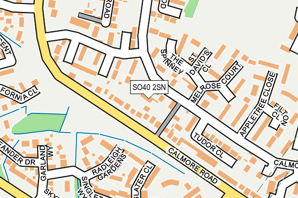 SO40 2SN map - OS OpenMap – Local (Ordnance Survey)