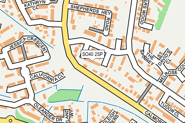 SO40 2SP map - OS OpenMap – Local (Ordnance Survey)