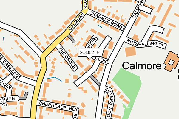 SO40 2TH map - OS OpenMap – Local (Ordnance Survey)