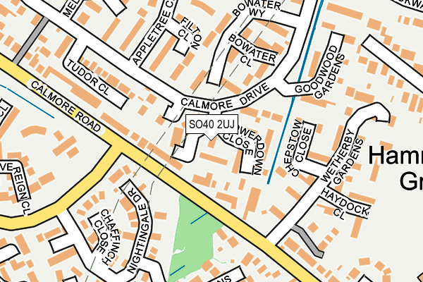 SO40 2UJ map - OS OpenMap – Local (Ordnance Survey)