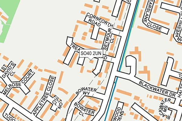SO40 2UN map - OS OpenMap – Local (Ordnance Survey)