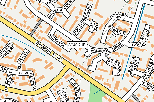 SO40 2UR map - OS OpenMap – Local (Ordnance Survey)