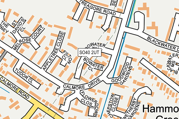 SO40 2UT map - OS OpenMap – Local (Ordnance Survey)
