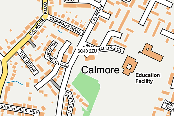 Map of CALMORE COMMUNITY ASSOCIATES LTD at local scale