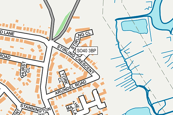 SO40 3BP map - OS OpenMap – Local (Ordnance Survey)