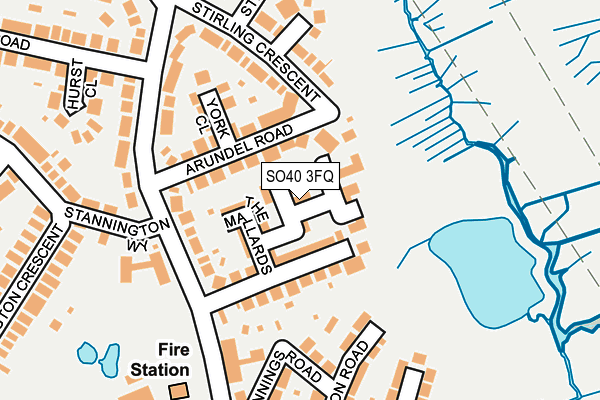 SO40 3FQ map - OS OpenMap – Local (Ordnance Survey)