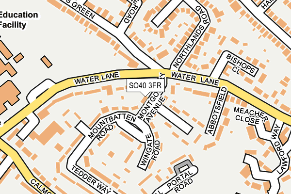 SO40 3FR map - OS OpenMap – Local (Ordnance Survey)